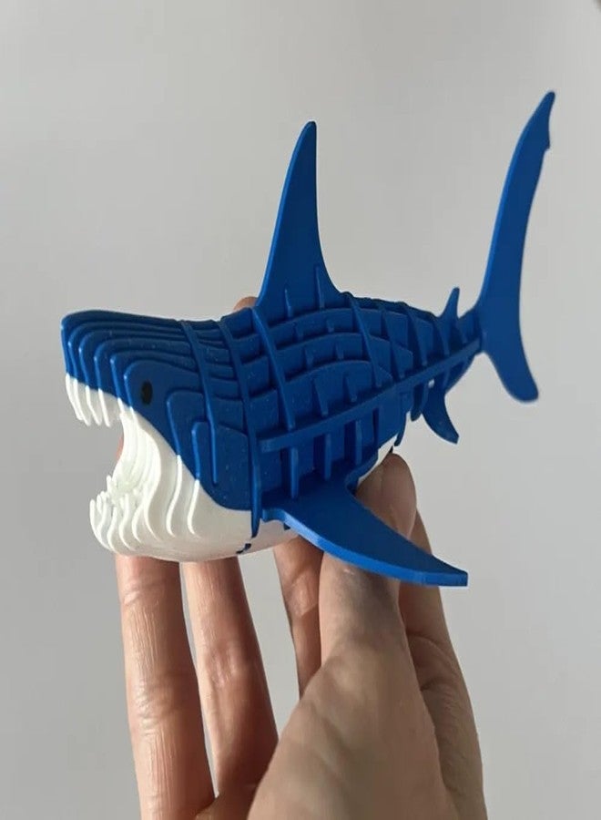 Beoals 3D Puzzle Shark Model Kit, Multicolor, Educational DIY Assembly Toy with Display Stand,Figure Toy - Image 3